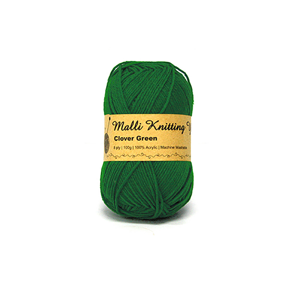 Knitting Yarn 8 Ply 100gm Clover Green
